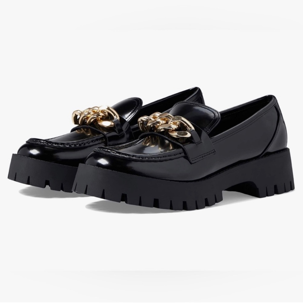 Guess chunky chain loafers
